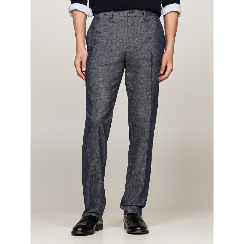 Pantalon droit chiné brossé gris homme - Tommy Hilfiger