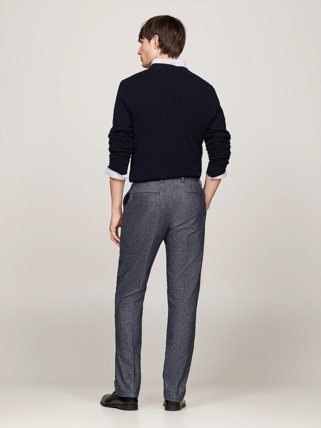 Pantalon droit chiné brossé gris homme - Tommy Hilfiger