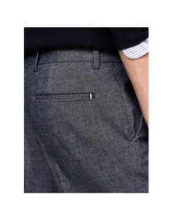 Pantalon droit chiné brossé gris homme - Tommy Hilfiger