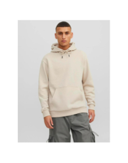 Sweat à capuche uni bradley gris homme - Jack & Jones