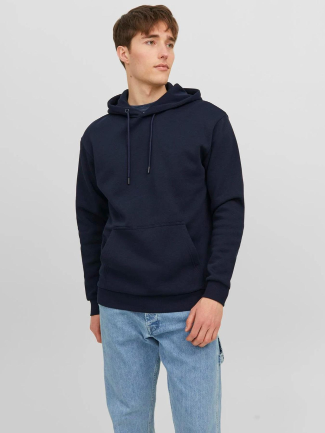 Sweat à capuche bradley bleu marine homme - Jack & Jones