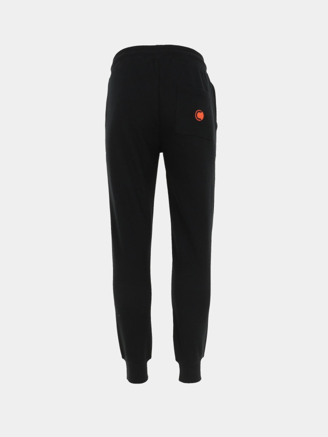 Pantalon de jogging logo bande orange noir homme - Chabrand