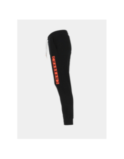 Pantalon de jogging logo bande orange noir homme - Chabrand