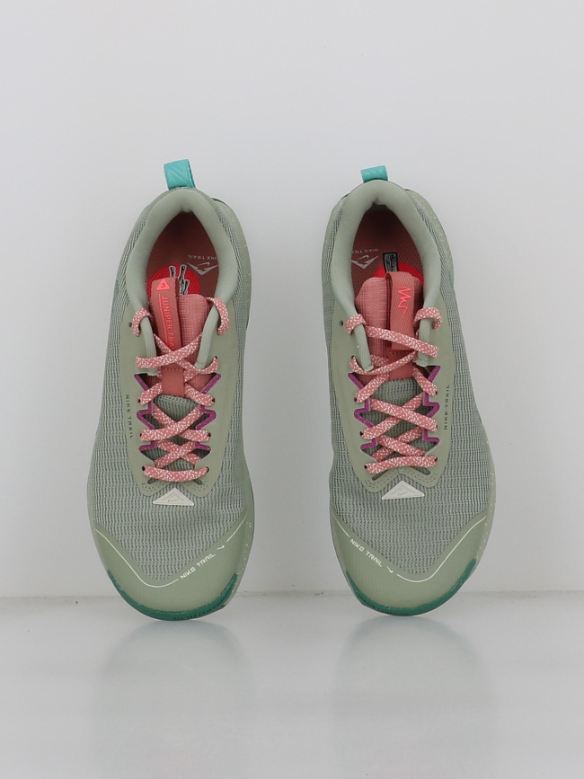 Chaussures de trail juniper 3 vert et rose femme - Nike