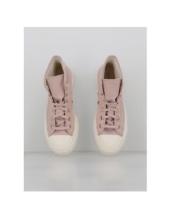 Baskets en toile plateforme flush stone rose femme - Converse