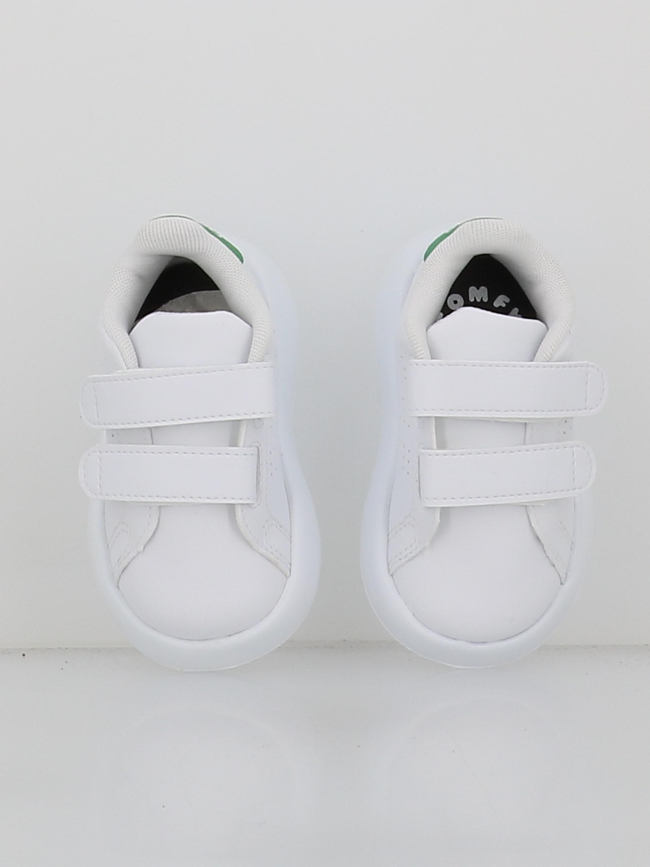 Baskets advantage bubblecomfy blanc et vert enfant - Adidas