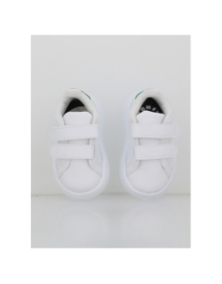 Baskets advantage bubblecomfy blanc et vert enfant - Adidas