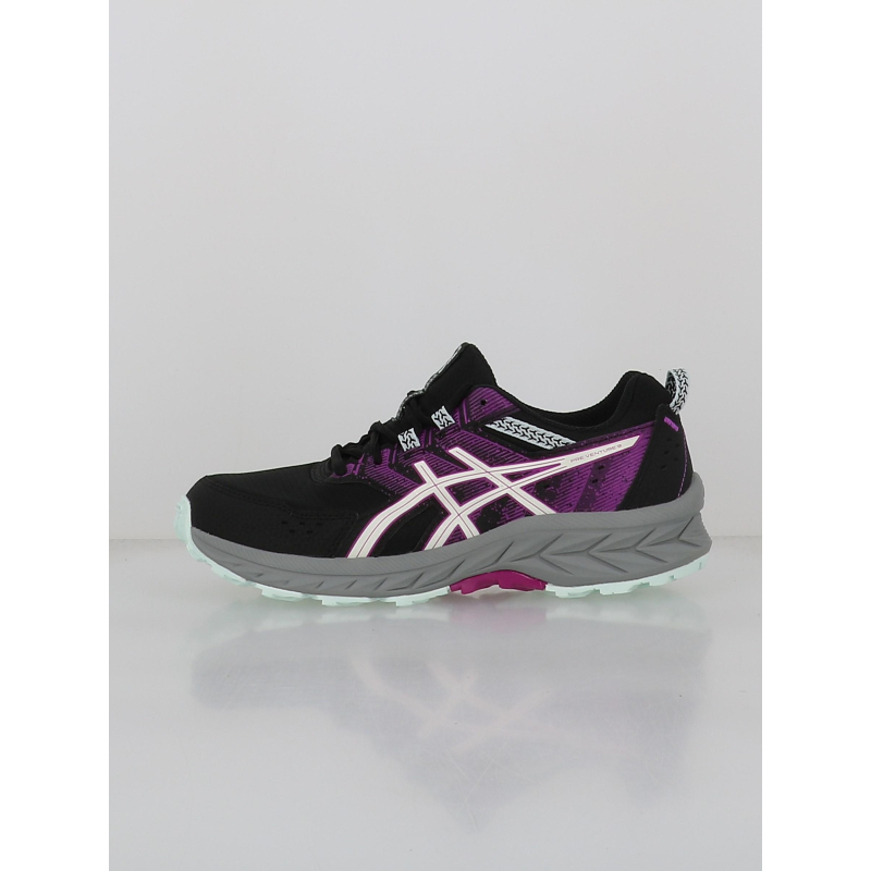 Chaussures de trail pre venture 9 gs noir violet enfant - Asics