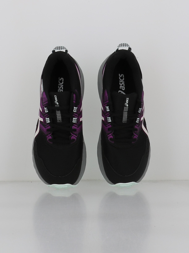 Chaussures de trail pre venture 9 gs noir violet enfant - Asics