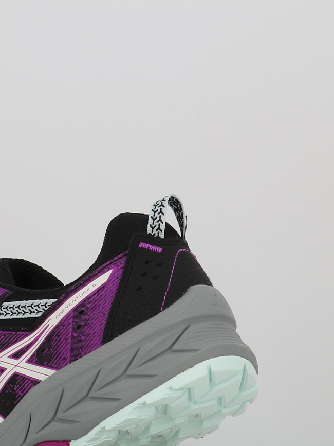 Chaussures de trail pre venture 9 gs noir violet enfant - Asics