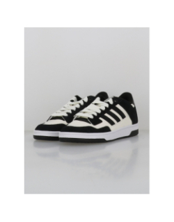 Baskets rapid court low blanc et noir homme - Adidas