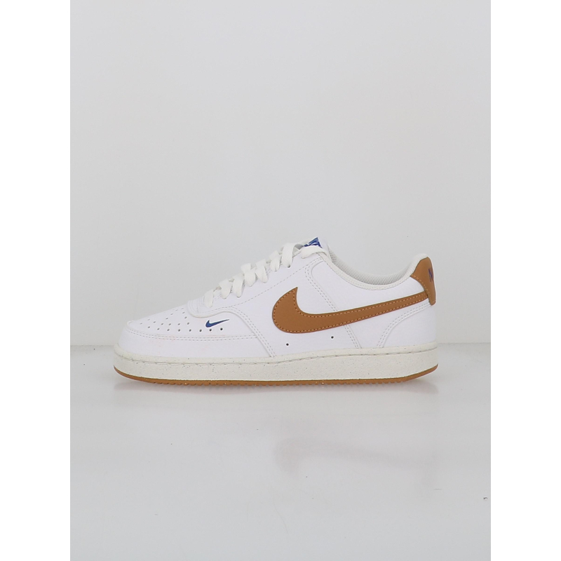 Basket court vison low next nature blanc et marron femme - Nike