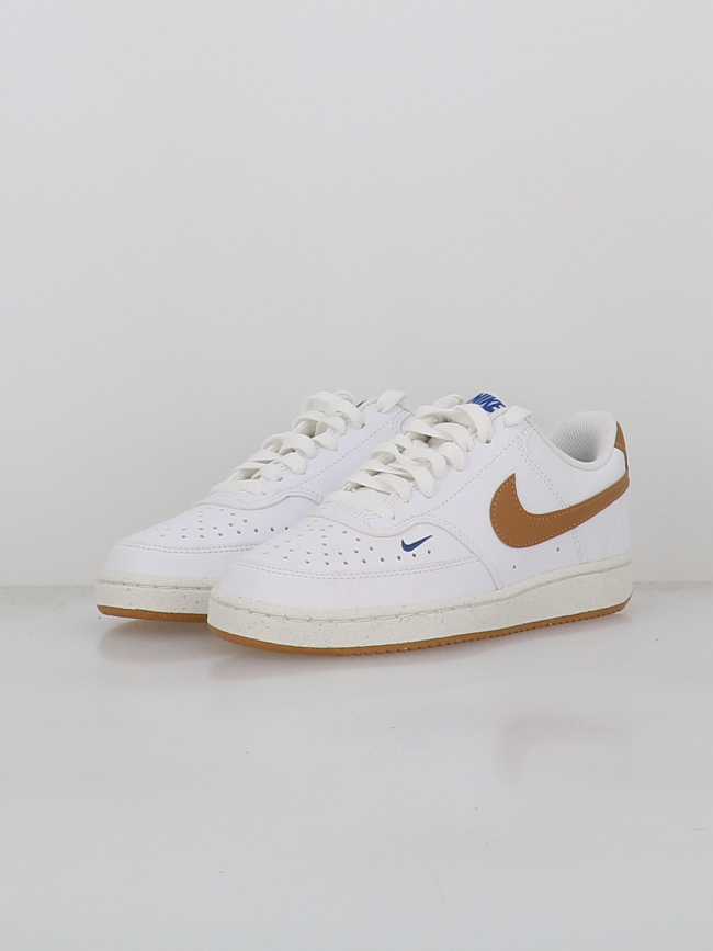 Basket court vison low next nature blanc et marron femme - Nike