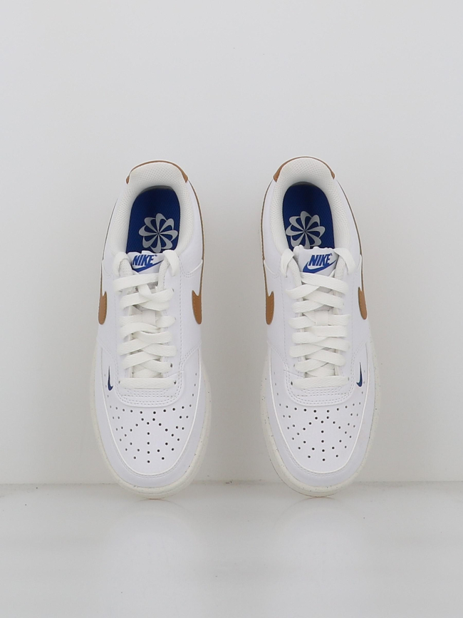 Basket court vison low next nature blanc et marron femme - Nike