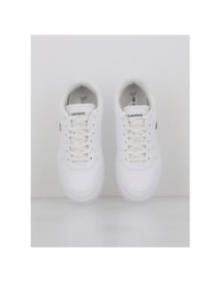 Baskets t-clip set uni blanc homme - Lacoste