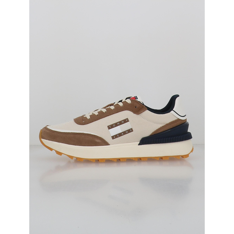 Baskets technical runner marron blanc homme - Tommy Jeans