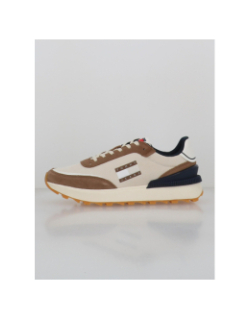 Baskets technical runner marron blanc homme - Tommy Jeans