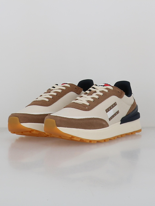 Baskets technical runner marron blanc homme - Tommy Jeans