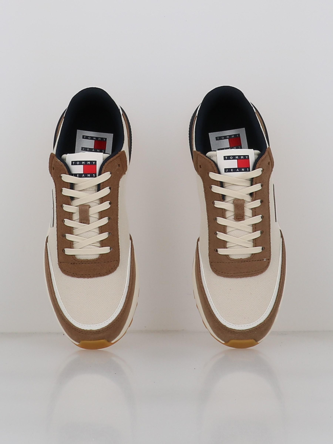 Baskets technical runner marron blanc homme - Tommy Jeans