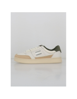 Baskets the greenwich mix blanc beige kaki homme - Tommy Jeans