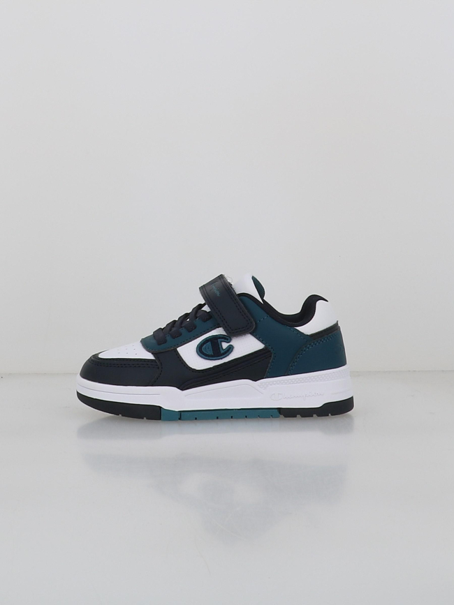 Baskets à scratch rebound heritage noir bleu enfant - Champion