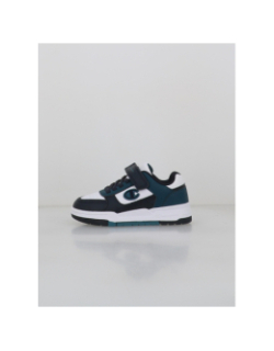 Baskets à scratch rebound heritage noir bleu enfant - Champion