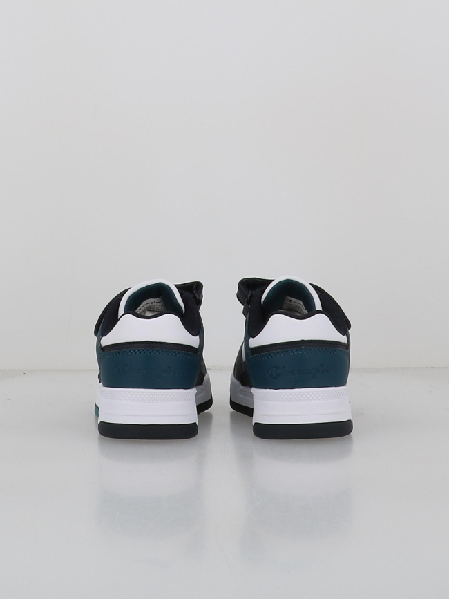 Baskets à scratch rebound heritage noir bleu enfant - Champion