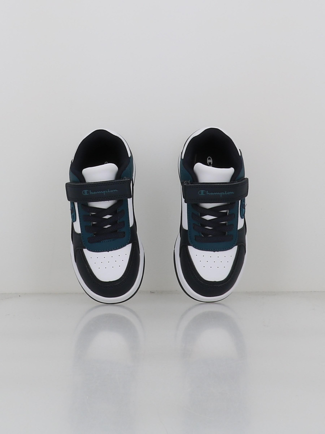 Baskets à scratch rebound heritage noir bleu enfant - Champion