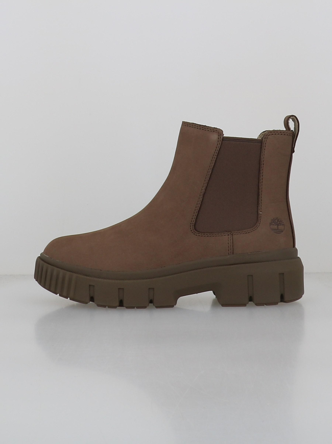 Bottines greyfield mid chelsea marron femme - Timberland