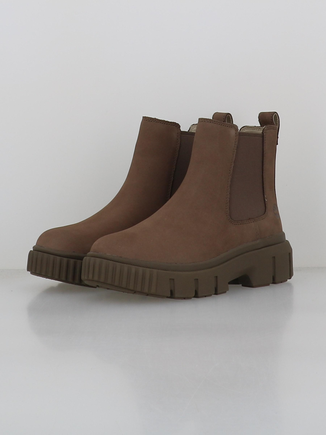 Bottines greyfield mid chelsea marron femme - Timberland