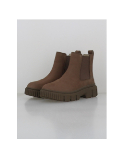 Bottines greyfield mid chelsea marron femme - Timberland