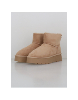 Boots fourrées beige femme - Xti