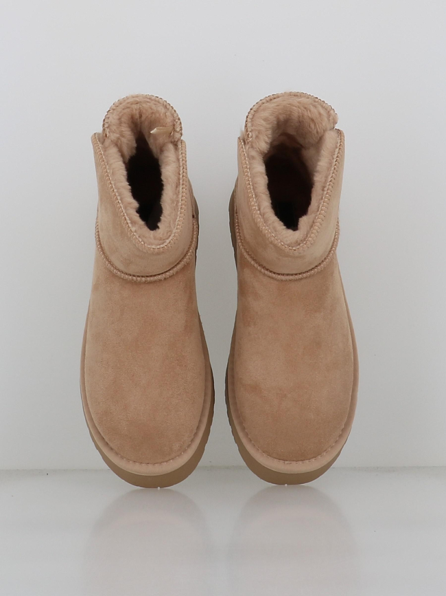 Boots fourrées beige femme - Xti