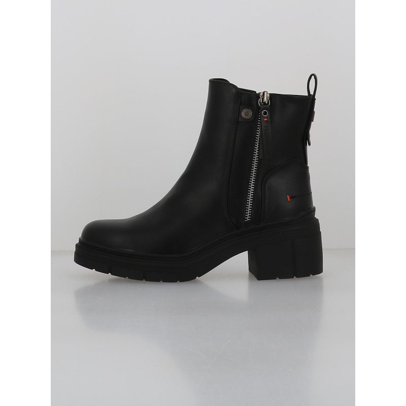 Boots zippées mid noir femme - Refresh