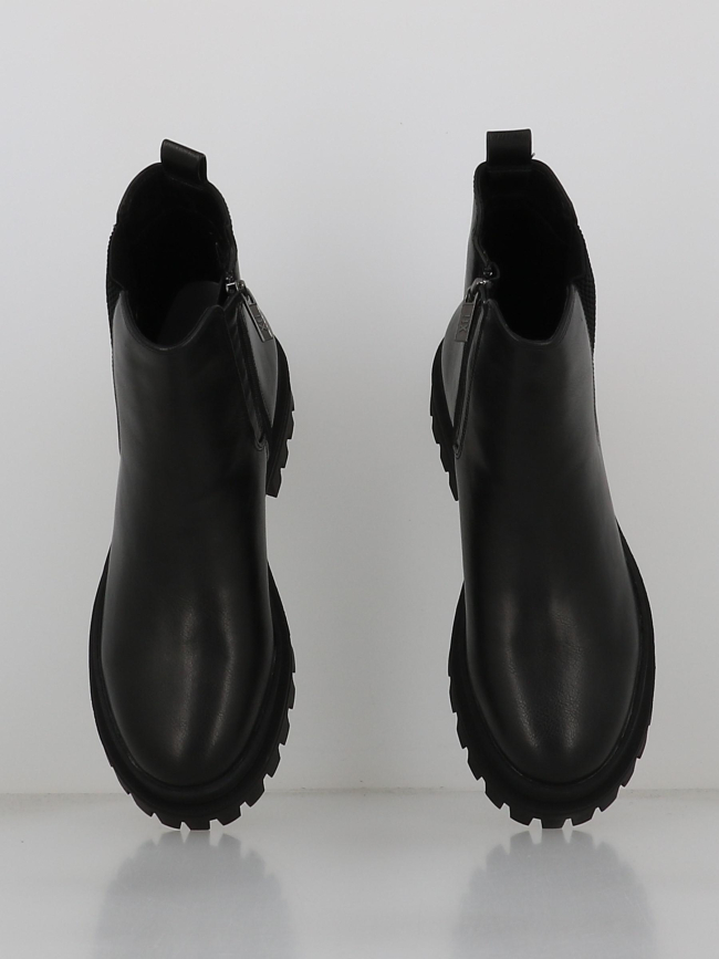 Bottines simili cuir zippé sra noir femme - Xti