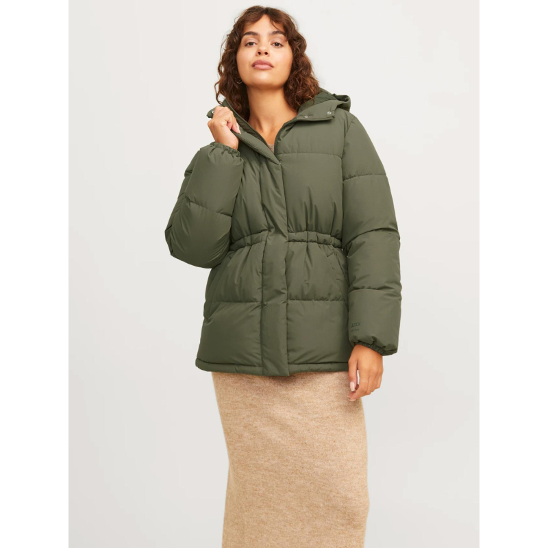 Doudoune à capuche jxworld puffer kaki femme - JJXX