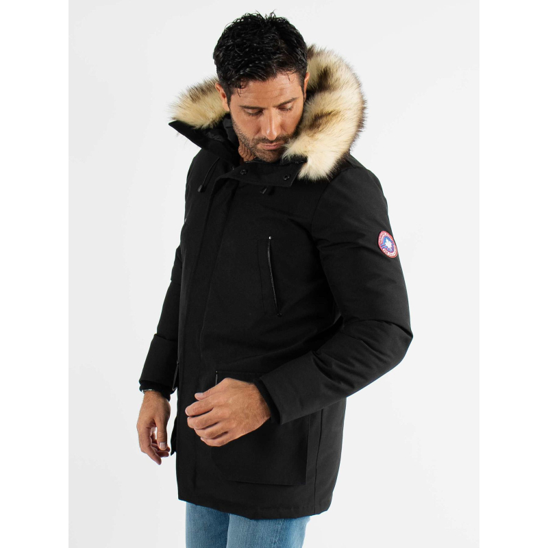 Blouson parka mario noir homme - Paragoose