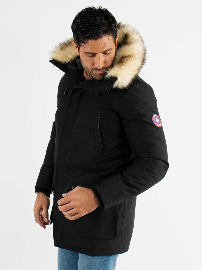 Blouson parka mario noir homme - Paragoose