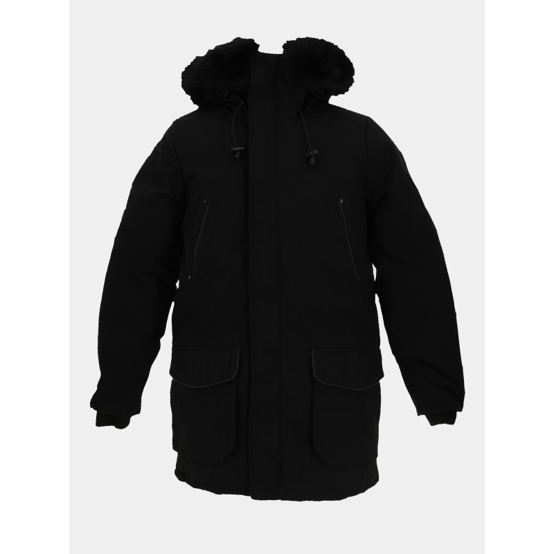 Blouson parka d'hiver mario noir homme - Paragoose