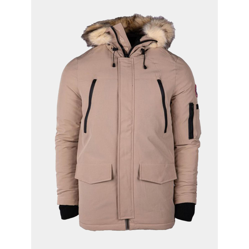 Blouson parka d'hiver mario beige homme - Paragoose