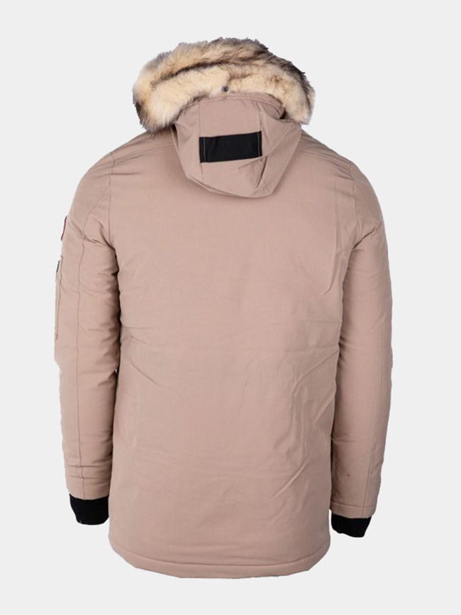 Blouson parka d'hiver mario beige homme - Paragoose