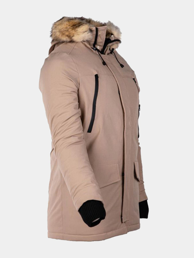 Blouson parka d'hiver mario beige homme - Paragoose