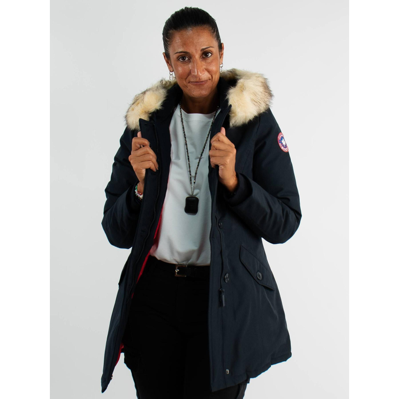 Blouson parka nina bleu marine femme - Paragoose