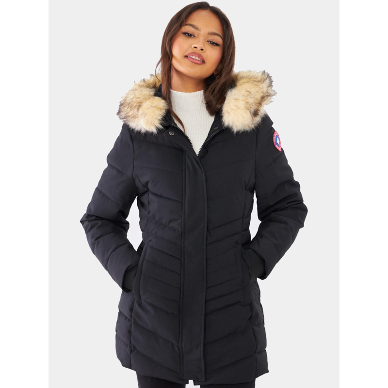 Doudoune parka ginette noir femme - Paragoose