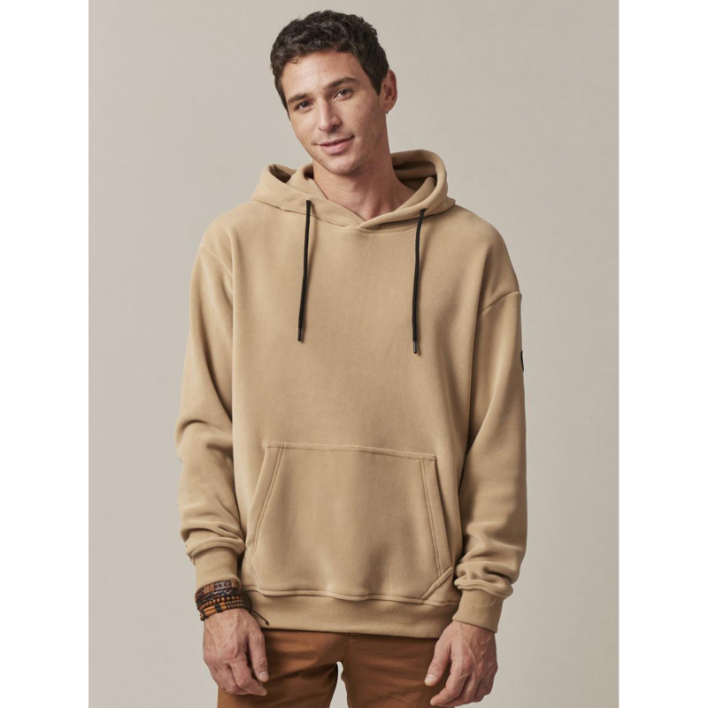 Sweat à capuche solstice beige homme - Deeluxe