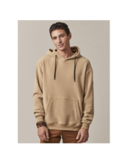 Sweat à capuche solstice beige homme - Deeluxe