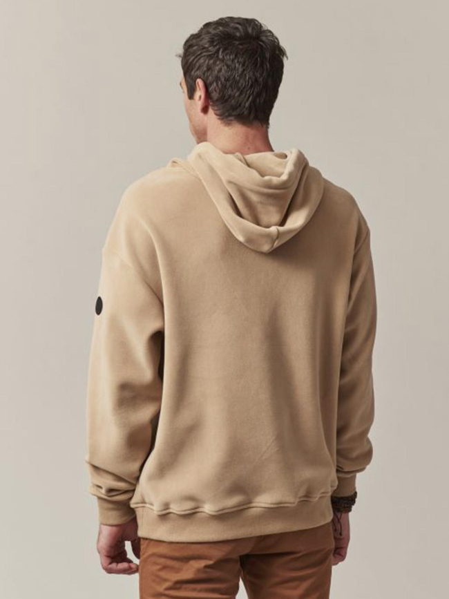 Sweat à capuche solstice beige homme - Deeluxe