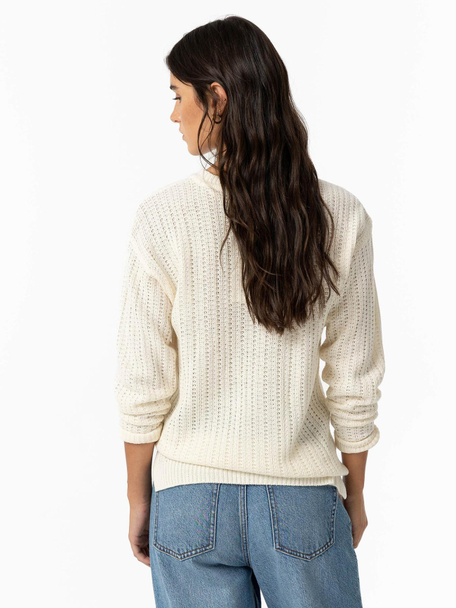 Pull tricot uncanny 9 blanc femme - Tiffosi