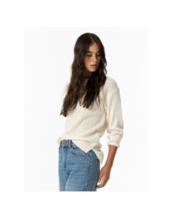 Pull tricot uncanny 9 blanc femme - Tiffosi