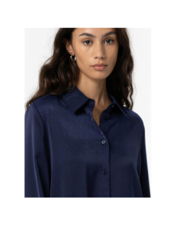 Chemise satan 5 uni bleu marine femme - Tiffosi